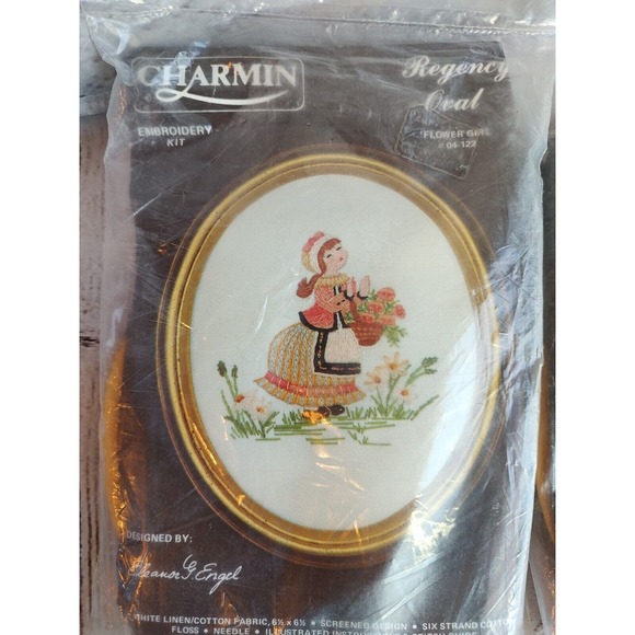 charmin cross stitch flower girl 04-122 umbrella boy 04-123 - Picture 2 of 5